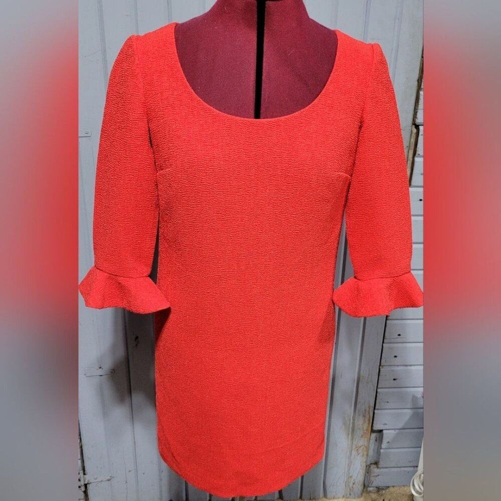 Ann Taylor Dress Size 00 Red Shift Business Casual